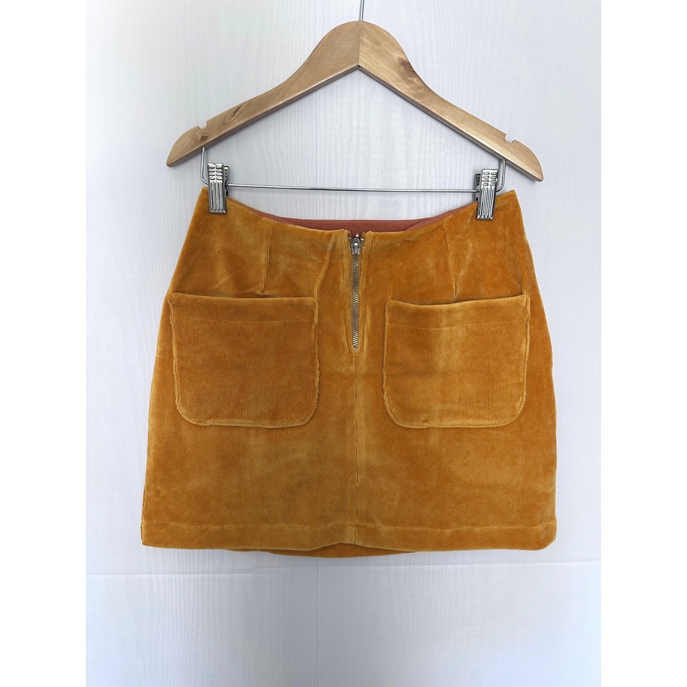 Y2K Land That Look Yellow Corduroy Mini Skirt Size S Maya Pen15 Aesthetic